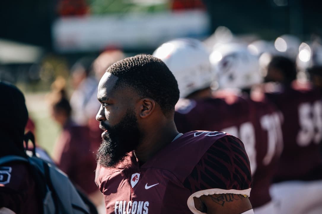 Coach Tae coaching on the sideline